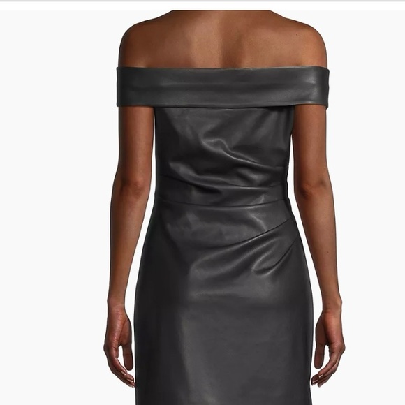 Milly Ally Vegan Leather Dress NWT size 2 - Picture 4 of 9